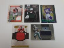 AWESOME NFL FOOTBALL GAME AND OR PLAYER WORN JERSEY CARD LOT MUST SEE