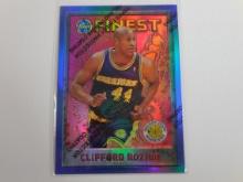 1995-96 TOPPS FINEST #193 CLIFFORD ROZIER REFRACTOR CARD WARRIORS