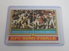1974 TOPPS FOOTBALL #460 AFC SEMI FINALS RAIDERS STEELERS BENGALS DOLPHINS