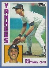 Nice 1984 Topps #8 Don Mattingly RC New York Yankees