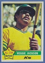 High Grade 1976 Topps #500 Reggie Jackson Oakland Athletics
