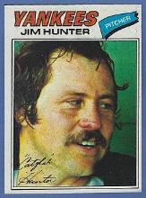 High Grade !977 Topps #280 Jim Catfish Hunter New York Yankees