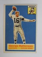 1956 TOPPS FOOTBALL #93 GEORGE RATTERMAN CLEVELAND BROWNS NICE EYE APPEAL