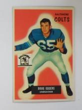 1955 BOWMAN FOOTBALL #114 DOUG EGGERS ROOKIE CARD BALTIMORE COLTS VERY NICE