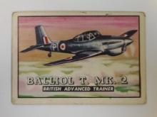 1952 TOPPS WINGS FRIEND OR FOE #17 BALLIOL T. MK. 2 BRITISH TRAINER