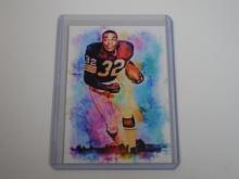 2022 TEAM BRINKZ JIM BROWN RARE ART CARD #D 1/5 ONLY 5 MADE CLEVELAND BROWNS