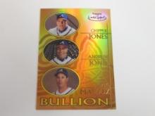 2000 TOPPS GOLD LABEL ATLANTA BRAVES RARE BULLION GOLD INSERT JONES MADDUX JONES