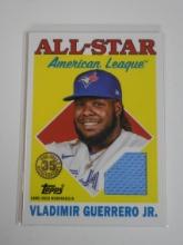 2023 TOPPS BASEBALL VLADIMIR GUERRERO JR 1988 GAME USED JERSEY CARD BLUE JAYS