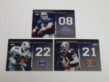 2008 TOPPS CHROME DALLAS COWBOYS DYNASTIES LOT AIKMAN SMITH SANDERS