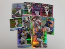 BASEBALL TOPPS CHROME AND BOWMAN CHROME REFRACTOR CARD LOT