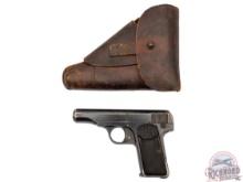 FN Browning Model 1910 .380 ACP Semi-Automatic Pistol with Leather Holster