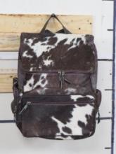 Brand New XL Genuine Cowhide & Leather Backpack. Zipper Compartments inside and out GEAR