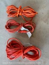 3 orange extension cords