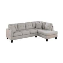 Living Room Velvet Couch 2pc Sectional Sofa Set