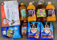 Flavored Juices & Dog Food