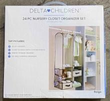 Delta Children 24 Piece Nursery Closet Organizer Set