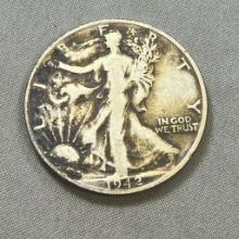 1942-S US Walking Liberty Half Dollar, 90% Silver