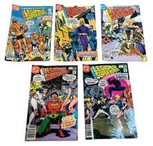 5- Legion of Super-Heroes comic books, nos. 264, 271, 273, 274, 275,