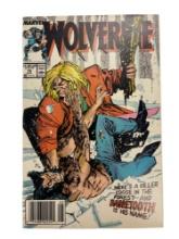 Wolverine 10 NEWSSTAND Iconic Sabertooth Battle Cover Marvel 1989