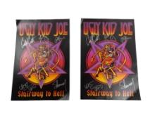 Ugly Kid Joe Stairway to Hell Poster signed 2012 Collection Lot2