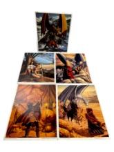 VINATGE Larry Elmore Poster 1990 collection lot