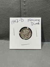 1942-D Mercury Dime