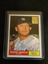 1996 MICKEY MANTLE REPRINT TOPPS COMMEMORATIVE CARD