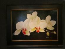 Salaman Orchids Unfolding Oil Painting
