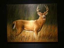 Whitetail Buck Deer Whitetail Buck Oil Painting