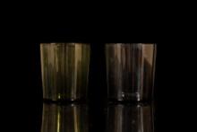 Set of Two Kaj Franck Smoked Glass Cocktail Glasses
