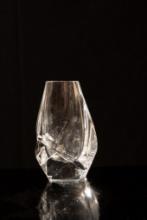 Abstract Wavy Glass Vase