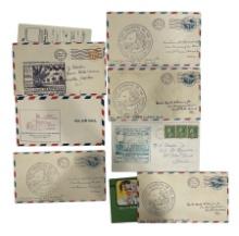 Lot of 7 | Rare Vintage Stamps, Envelopes, and Letters