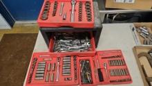 Craftsman tool sets 1/2", 3/8", and 1/4" sockets