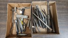 2 boxes of punches and chisels