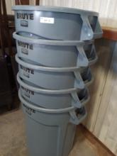 RUBBERMAID COMMERCIAL “BRUTE” HEAVY DUTY TRASH CANS