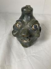 Folk Art Pottery Face Jug Grace Neil Hewell GA