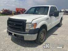 2013 Ford F150 4x4 Extended-Cab Pickup Truck Runs & Moves) (Rust & Paint Damage, Hood Does Not Open,