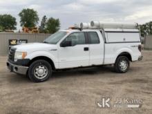 2012 Ford F150 4x4 Extended-Cab Pickup Truck Runs & Moves) (Check Engine Light On, Rust Damage, Body