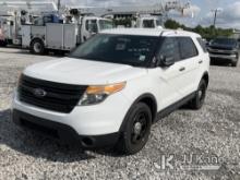 2014 Ford Explorer AWD Police Interceptor 4-Door Sport Utility Vehicle Runs & Moves, Cowling Removed
