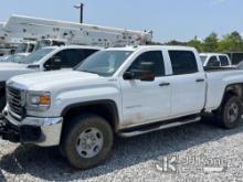 2019 GMC Sierra 2500HD 4x4 Crew-Cab Pickup Truck Runs & Moves) (Starts With Jump, Missing Battery, C