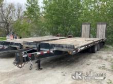 (Des Moines, IA) 2012 Towmaster T20 T/A Tagalong Flatbed Trailer, Trailer 35ft x 8ft 5in Deck 21ft 1