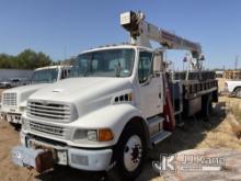 (San Antonio, TX) Terex BT-2057, Crane mounted behind cab on 2003 Sterling Acterra Utility Truck Run