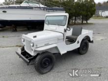 1954 Willys CJ3B 4x4 Jeep, (Not Running, Drivetrain Condition Unknown) (Vehicles have been sitting f