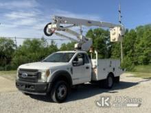 (Fort Wayne, IN) Altec AT40G, Articulating & Telescopic Bucket Truck mounted behind cab on 2017 Ford
