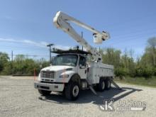 (Fort Wayne, IN) Altec AN55E-OC, Over-Center Material Handling Bucket Truck rear mounted on 2015 Fre