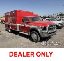2011 Dodge Ram 4500 Ambulance Runs & Moves, Missing Headlights