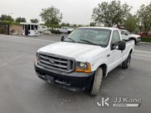 2001 Ford F-250 SD Pickup Truck Runs & Moves, Paint Damage , Body Damage