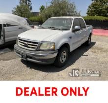 2001 Ford F-150 Crew Cab Pickup 4-DR Not Running, Has Linkage Problem, Has Tow Package