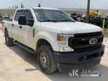2021 Ford F250 4x4 Crew-Cab Pickup Truck Runs & Moves) (Front Bumper Damage & Rust, Tailgate Damage)