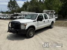 2016 Ford F250 4x4 Crew-Cab Pickup Truck Runs & Moves) (Front Bumper Winch) (Transmission Issues, Bo